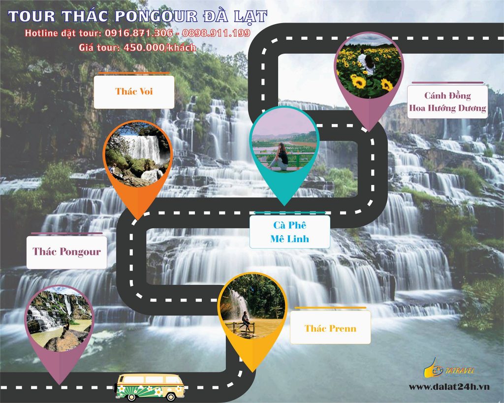 Tour Đà Lạt 1 ngày - thác Pongour Đà Lạt -datphongdalat.vn