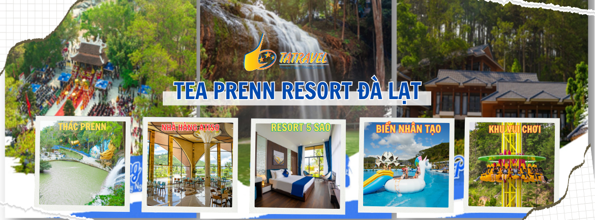 Tea resort Prenn Đà Lạt 5 sao - Biển nhân tạo ngoài trời Đà Lạt đẹp nhất 2026 - Thác Prenn Đà Lạt 