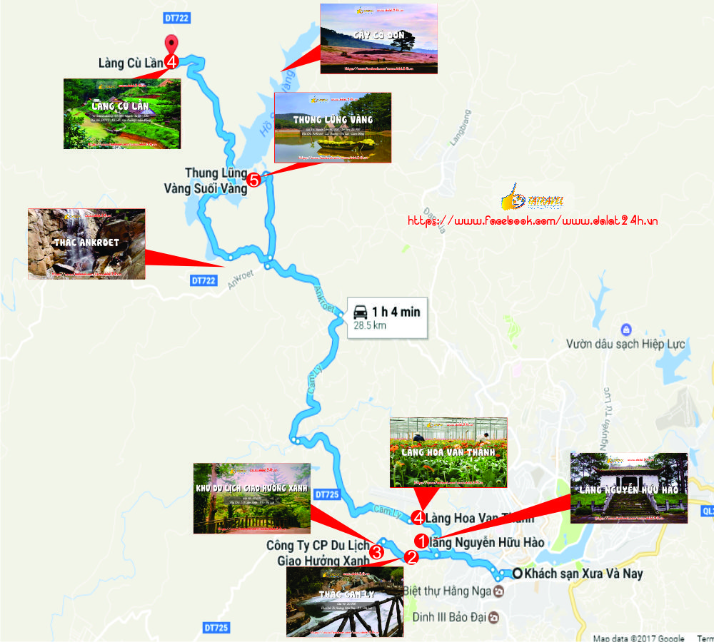 Lịch trình du lịch Đà Lạt tháng 12 - Tuyến địa điểm du lịch Đà Lạt đi Dankia - Suối Vàng