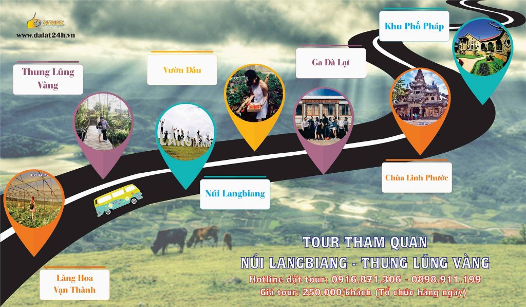 Tour Đà Lạt 1 ngày - langbiang - thung lung vàng -datphongdalat.vn