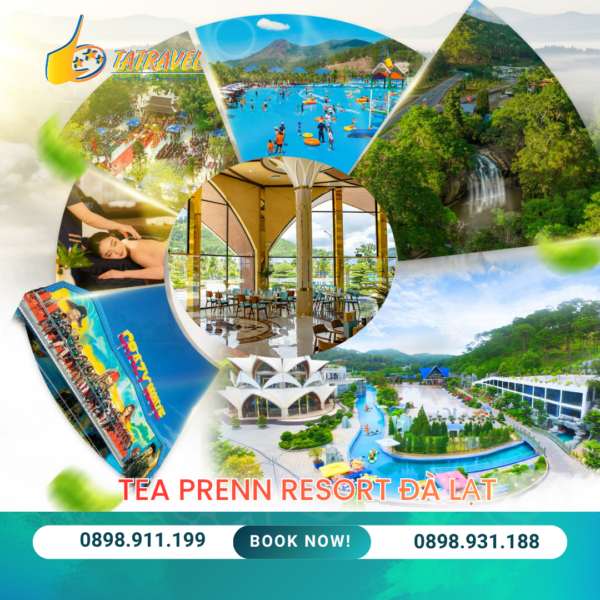 Tea Prenn resort Đà Lạt 5 sao - Biển nhân tạo ngoài trời Đà Lạt đẹp nhất 2026- Thác Prenn Đà Lạt
